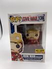 Funko Pop Marvel Civil War Ironman Unmasked 136 Hot Topic Exclusive Vaulted