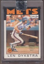 2017 Topps Postseason Archives Signature Series LEN DYKSTRA O-Pee-Chee BuyBack!