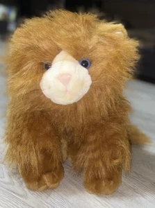 Animal Alley Commonwealth Toys Maine Coon Cat Red Brown Long Hair Furry Plush 19 - Picture 1 of 10
