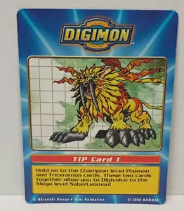 Tarjeta Punta Taco Bell 1 Tarjeta Digimon Rara De Colección Bandai CON MEGA SABLEOMON - Imagen 1 de 5