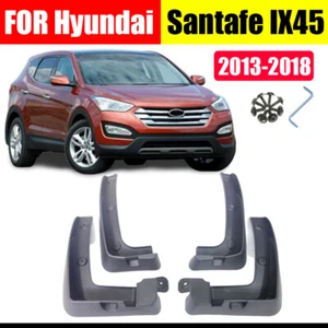 Mud Flaps Splash Guards Fender For Hyundai Santafe IX45 13- 4Pcs Side Mud Guards - Picture 1 of 11