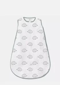 SwaddleDesigns Sacco a pelo in mussola di cotone, cerniera a 2 vie, riccio taglia M - Foto 1 di 3
