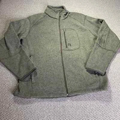 Chaqueta Avalanche Para Hombre Talla XXL Gris Polar Mangas Largas Bolsillos con Cremallera Completa Foto 1 de 4