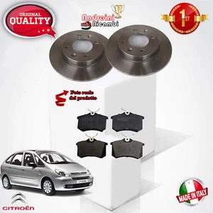 KIT 4 PASTIGLIE E 2 DISCHI POSTERIORI CITROEN  PICASSO 2.0 16V 136CV DAL 2003 -> - Foto 1 di 4