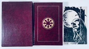 ELRIC OF MELNIBONE MICHAEL MOORCOCK LIMITED LEATHER BLUE STAR 1977 IN SLIP CASE - Picture 1 of 4