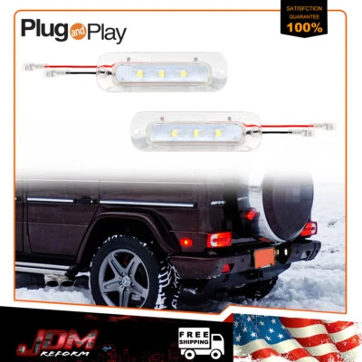 Luces LED blancas para matrícula para Mercedes Benz W463 Clase G G550 G55 1990-2012 Foto 1 de 4
