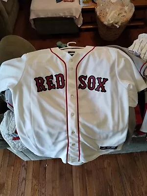 Boston Red Sox Jersey Mens L Majestic Gonzales - Image 1 of 4
