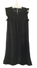 ISABEL MARANT ETOILE “Saba" Ruffle Dress Black Sleeveless Silk Matka Sz 6 US