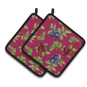 Carolines Treasures BB5209PTHD Berries Pair of Pot Holders - Picture 1 of 1
