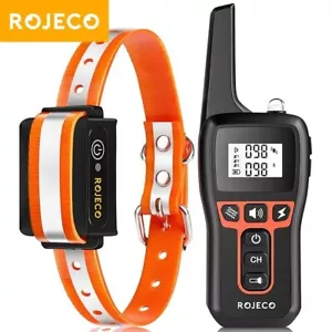 Electric Dog Training Collar Rechargeable Remote Control Bark & Shock Control - Picture 1 of 9