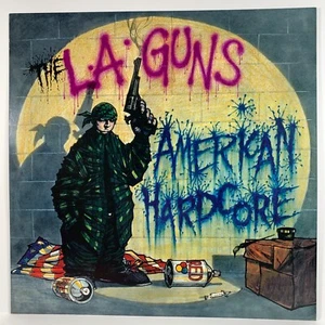 L.A. GUNS American Hardcore ORIGINAL 12x12 PROMO Album flaches POSTER 2seitig SELTEN LA - Bild 1 von 2