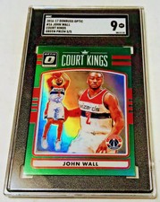 2016-17 Panini OPTIC COURT KINGS JOHN WALL Emerald PRIZM #ed /5 SGC 9 Mint SSP  