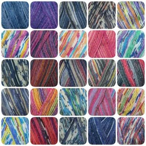 Austermann Step Aloe Vera & Jojoba Oil Self Stripe Sock Knitting Yarn Wool 100g - Picture 1 of 40
