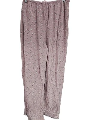 Victoria Secret Sleepwear Pants sz large flowers pink - Image 1 of 4