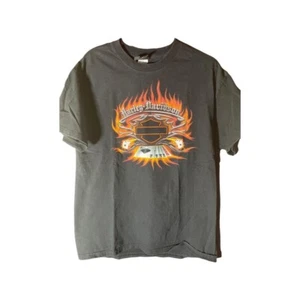 Vintage 2007 HarleyDavidson Las Vegas Nevada Casino Tee - Double Sided Sz Large - Picture 1 of 2