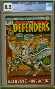Defensores #4 (1973) CGC 8,5 (en estado bastante bueno+) páginas blanco negro apariencia clave valquiria k - Imagen 1 de 1