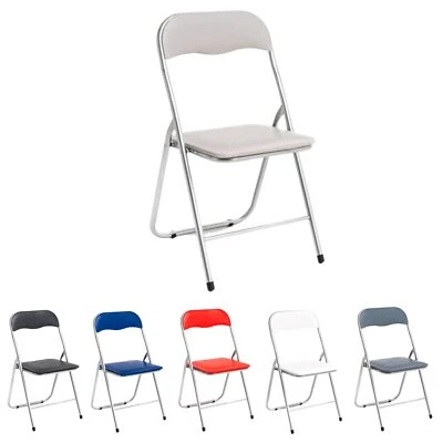 SEDIA PIEGHEVOLE STRUTTURA IN FERRO IMBOTTITA SALVASPAZIO SLIM LEGGERA TORTORA - Immagine 1 di 2