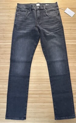 Pantalones de mezclilla elásticos negros carbón EDWIN para hombre 31x32 Maddox calce ajustado pierna recta Foto 1 de 4