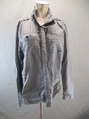 Lululemon Size M Mens Gray Long Sleeve Button-Down Reversible Shirt Jacket 143 - Image 1 of 4