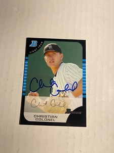 Colorado Rockies CHRISTIAN COLONEL Signed Card
