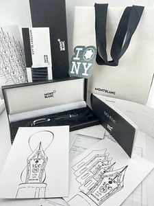 MONTBLANC BOHEME Platinum-line Retractable-nib Fountain Pen 14K WhiteGold 585 M - Picture 1 of 22