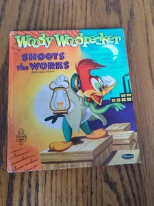 VINTAGE Woody Woodpecker SHOOTS THE WORKS Whitman Tell a Tale Books - Picture 1 of 1