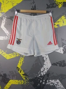SL Benfica Vintage Home Football Soccer Shorts Adidas White Young Size XL ig93 - Picture 1 of 10