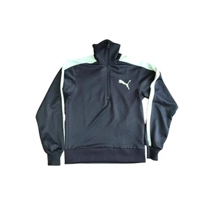 Puma Tracktop Chaqueta Deportiva Hombre Vintage 90S Logo Grande Zip 1/4 Talla S - Imagen 1 de 10
