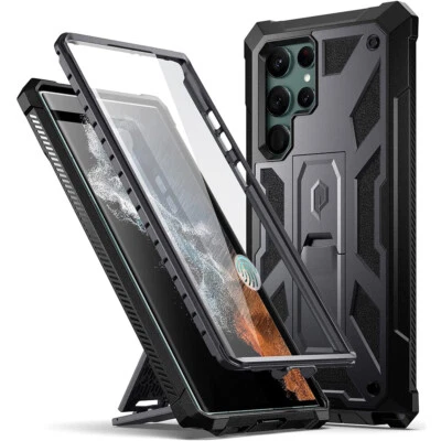 Poetic Spartan 保护壳 适用于 Galaxy S22 Ultra 5G (2022) 保护套 金属枪 金属 — 第 1/4 张图片