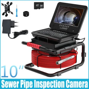 Sewer Pipe Inspection Camera 10 Inch Screen Self-Leveling 512HZ Locator Video - Picture 1 of 12