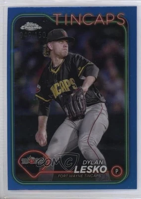 2024 Topps Pro Debut Chrome Blue Refractor /150 Dylan Lesko #PDC-139 - Image 1 of 2