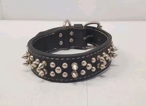 Vintage Hundehalsband mit Stacheln Nieten Leder dick robust für große Hunde Taiwan  - Bild 1 von 7