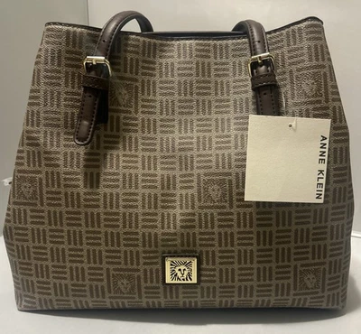 BRAND NEW Women's Anne Klein Signature Print Handbag Medium Sized WITH TAGS - Image 1 of 4