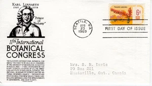 COMMEMORATING 11th INTERNATIONAL BOTANICAL CONGRESS - 1969 - DC2407 - Picture 1 of 1