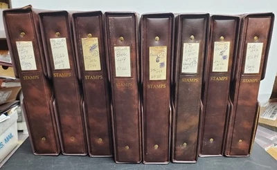 Huge US Plate Blk NH Mostly Matched Sets in 8 High Quality Binders w/ Slipcases - Image 1 of 4