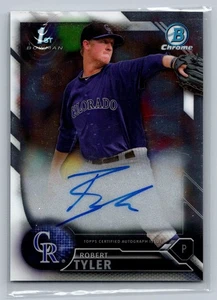 2016 Bowman Chrome Draft Autogramm #CDA-RT Robert Tyler 1. Bowman Rockies - Bild 1 von 2