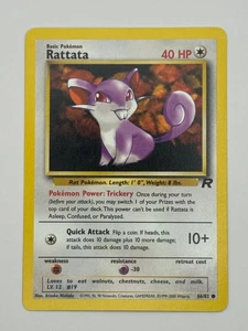 Pokemon Rattata 66/82 (MP) - Team Rocket - Common - Picture 1 of 2