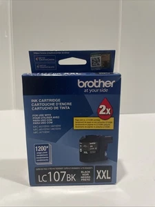 Cartuccia di inchiostro nero originale Brother LC-107BKS LC107BKS resa super elevata nuova - Foto 1 di 6