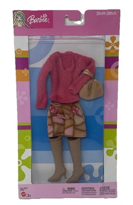 2003 Mattel Barbie Diva Drive Fashion Outfit B8262 NRFB Foto 1 de 2
