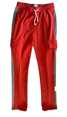 Pantalones Mini Boden Rojo Jersey Carga Rayas Talla 14 Usados en Excelente Condición B0444 Foto 1 de 4