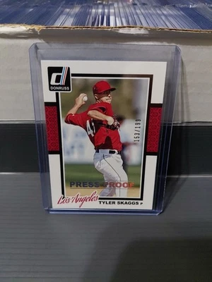 Donruss Press Proofs Silver Tyler Skaggs 2014/199 Los Angeles Angels #302 Foto 1 de 2