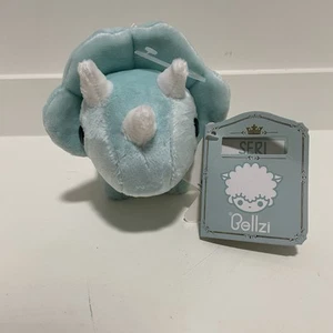 Bellzi Stuffed Plush Triceratops Blue Mini “Seri” Dinosaur 7” - Picture 1 of 5