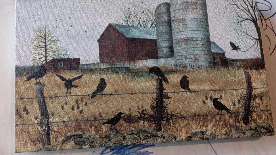 Crows On The Farm Picture - Image 1 of 1