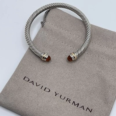 Brazalete David Yurman Cable Classics 5mm Citrino y Oro 14K Cable Foto 1 de 4