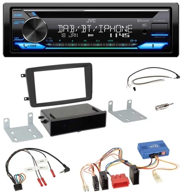 JVC Bluetooth Lenkrad USB DAB CD Autoradio für Mercedes CLK A209 2003-2004 - Bild 1 von 4