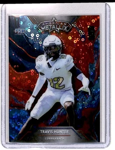 2024 Wild Card Red Blue Disco Travis Hunter RC 1/3 Jacksonville Jaguars #WMF-TH - Picture 1 of 2