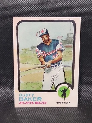 2021 Topps Spotlight 70 Andy Friedman Dusty Baker Atlanta Braves 36/50 - Image 1 of 2