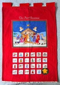 Vintage Cranston Segui La Stella Natività Calendario Avvento da Appendere a Parete Natale - Foto 1 di 11