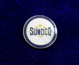 Blue Sunoco Hat lapel Pin Accessory Sun Oil Company High Octane - Picture 1 of 7