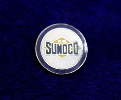 Blue Sunoco Hat lapel Pin Accessory Sun Oil Company High Octane - Image 1 of 4